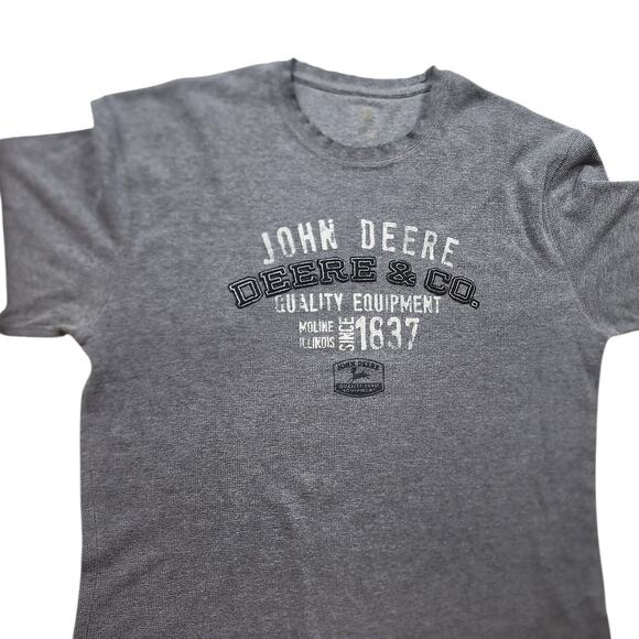 John Deere Long Sleeve Shirt Mens XXL Thermal Waffle Knit Crewneck Casual 1837 - Picture 2 of 9